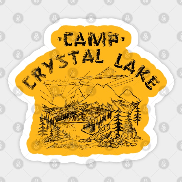 Camp Crystal Lake Counselor Sticker by goodwordsco